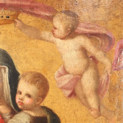 arte, arte italiano, pintura italiana antigua, Virgen coronada con el Niño