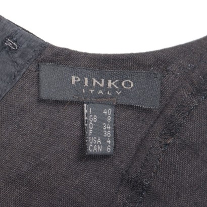 Robe Pinko Vintage Lin Taille 40 Italie