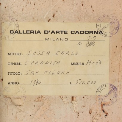 C. Sessa Ceramic Panel Italy 1970