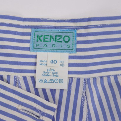 moda vintage, ropa vintage, kenzo vintage, pantalones de seda, pantalones a rayas, años 80, pantalones de seda Kenzo Vintage