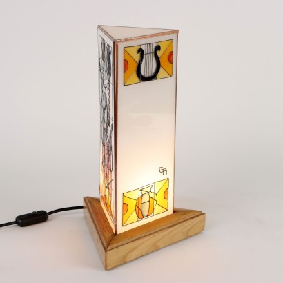 Art Déco Style Lamp Glass Italy XX Century