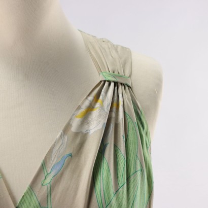 Vintage Dress Silk Size 14 Italy 1980s