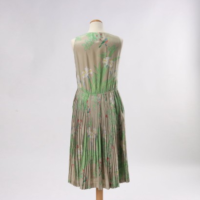 Vintage Kleid Seide Gr M Italien 1980er