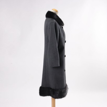 Vintage Mantel Wolle Gr. 46 Italien 1970er-1980er