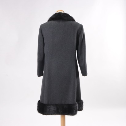 moda vintage, ropa vintage, milan vintage, abrigo vintage, abrigo con piel, abrigo cruzado, abrigo vintage con detalles en piel
