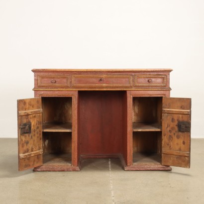 antigüedades, escritorio, escritorios antiguos, escritorio antiguo, escritorio italiano antiguo, escritorio antiguo, escritorio neoclásico, escritorio del siglo XIX, escritorio abierto en madera lacada