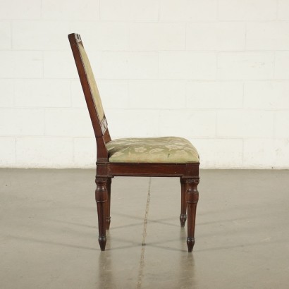 antigüedad, silla, sillas antiguas, silla antigua, silla italiana antigua, silla antigua, silla neoclásica, silla del siglo XIX, grupo de sillas neoclásicas