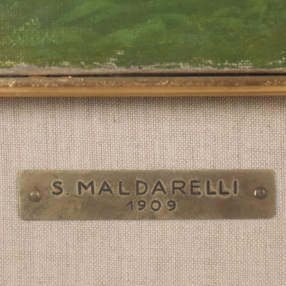 S. Maldarelli Öl auf Leinwand Italien 1909