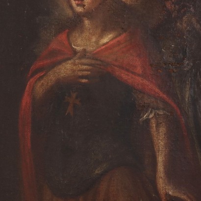 Oil on Canvas Religious Subject Italy XVII Century