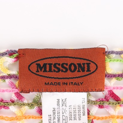missoni, foulard missoni, sciarpa missoni, fantasia missoni, missoni secondhand, made in italy,Sciarpa Multicolor Missoni
