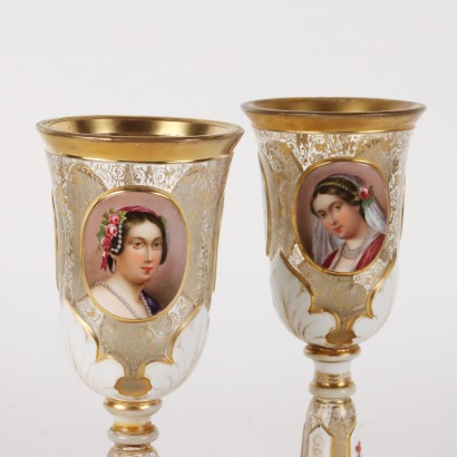 Group of 10 Glasses Glas Europe XIX Century
