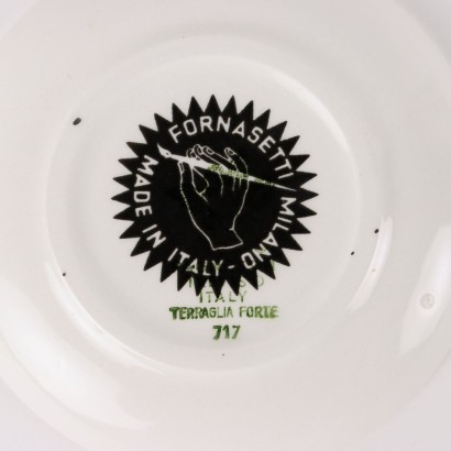 Group of 10 Plates P. Fornasetti Ceramic Italy 1960s