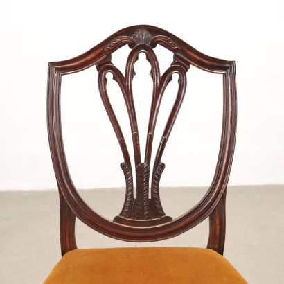Gruppe von 6 Stühlen Hepplewhite Stil Mahagoni England XX Jhd