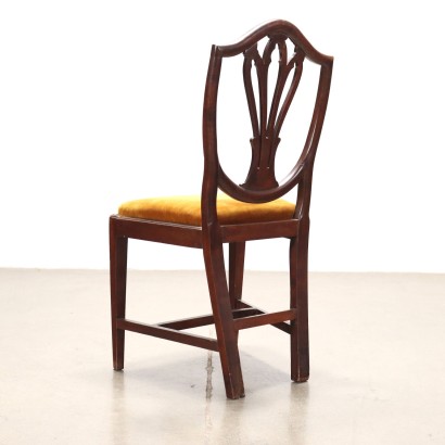 antiguo, silla, sillas antiguas, silla antigua, silla italiana antigua, silla antigua, silla neoclásica, silla del siglo XIX, Grupo de sillas estilo Hepplewhite