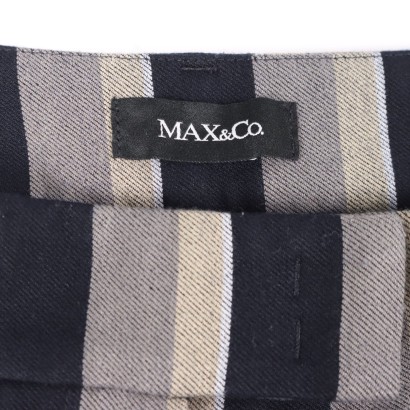 max&co, pantaloni max&co, made in italy, max&co secondhand,Pantaloni a Righe Max&Co.