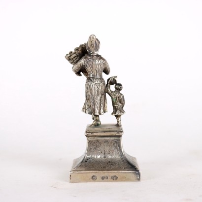 Pair of Silver Figures Italy XIX Century
