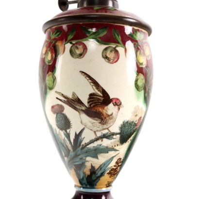 Oil Lamp Ceramic Europe XIX Century