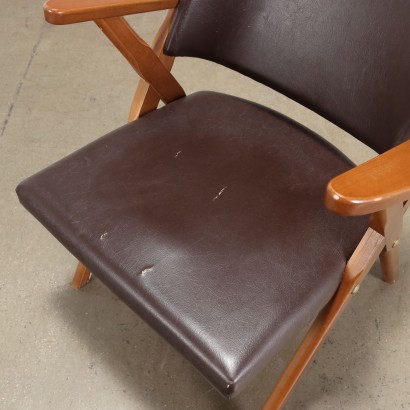 antigüedades modernas, antigüedades de diseño moderno, sillón, sillón de antigüedades modernas, sillón de antigüedades modernas, sillón italiano, sillón vintage, sillón de los años 60, sillón de diseño de los años 60, par de sillones de los años 50-60