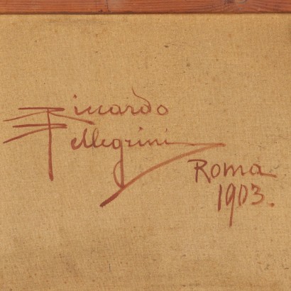 R. Pellegrini Öl auf Leinwand Italien 1903