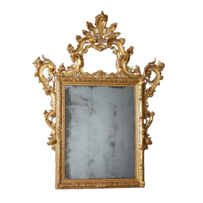 Espejo dorado estilo barroco