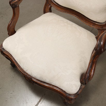 Neoclassical Armchair Walnut Italy XVIII Century