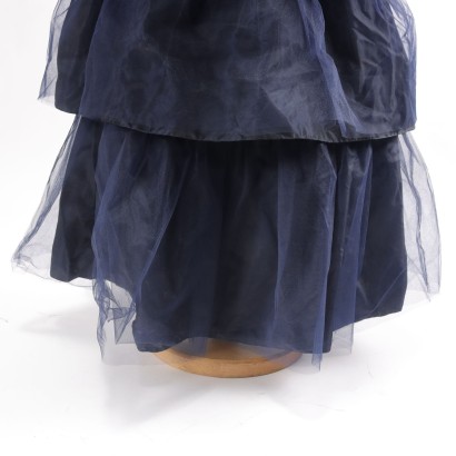 Robe de Soirée Vintage Tulle Taille 48 Italie Années 1980