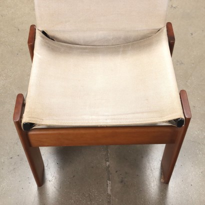 Group of 4 Chairs Molteni Monk Beech Italy 1970s