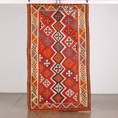 Kilim Carpet Wool Big Knot Turkey
