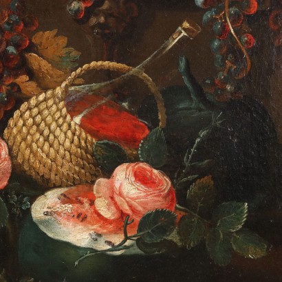 Still Life Oil on Canvas Italy XVIII Century