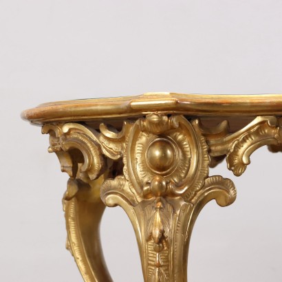 Rococo Style Coffee Table Wood Italy XIX Century