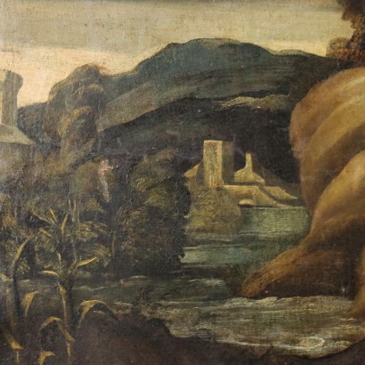arte, arte italiana, pittura antica italiana,Grande Dipinto a Soggetto Mitologico ,La favola di Apollo e Marsia