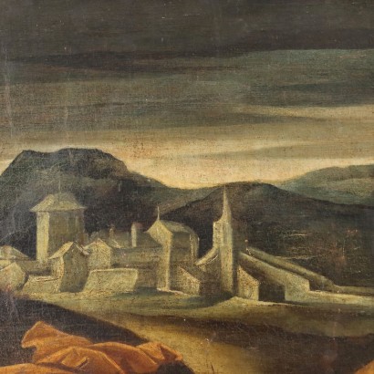 Sujet Mythologique Huile sur Toile Italie XVII Siècle
