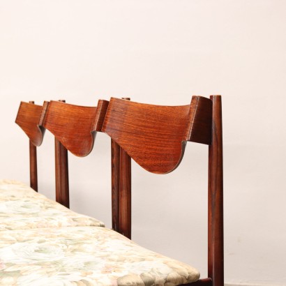 Group of 6 Chairs Rosewood Italy 1960s