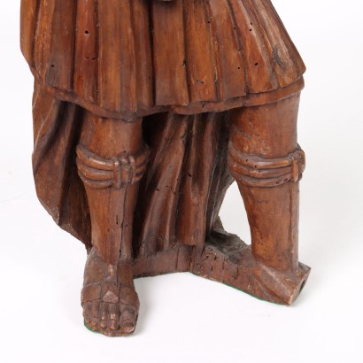 Römischer Soldat Holzskulptur Italien XVII Jhd