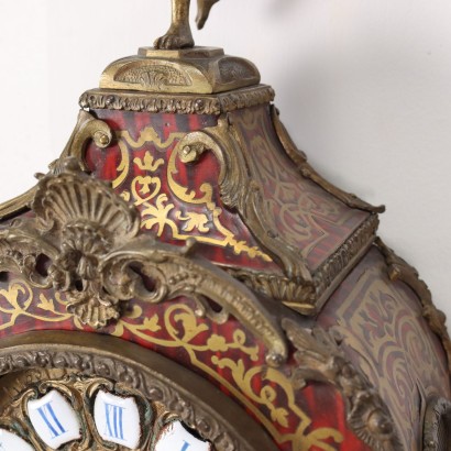 Boulle Style Clock with Shelf Bronze Europe XX Century