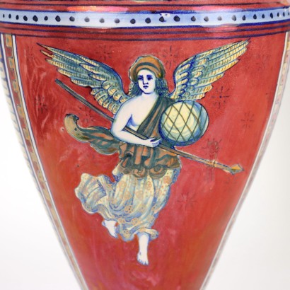 Paire de Vases Coop. Ceramisti G. Tadino Céramique Italie XX Siècle