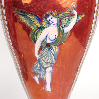 Paire de Vases Coop. Ceramisti G. Tadino Céramique Italie XX Siècle