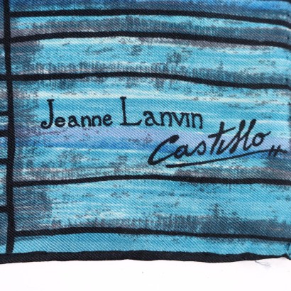 Lanvin Castillo Schal Seide Frankreich 1950er