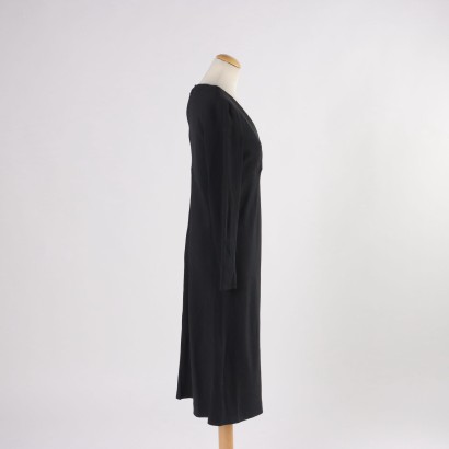 Robe Noire Paillettes Taille M Italie Années 1960-1970