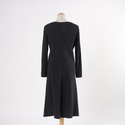 Vintage Dress Wool Size 14 Italy 1960-1970s