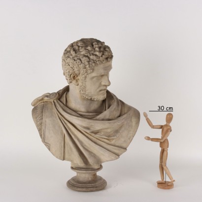 Busto di Caracalla in Terracotta Manifat