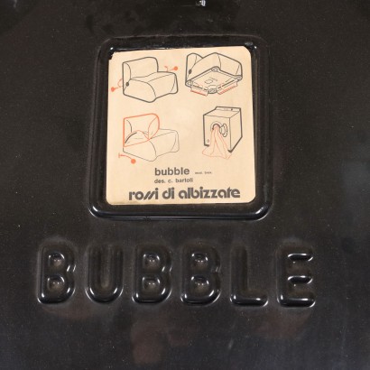 Paar Sessel Bubble Rossi di Albizzate Stoff Italien 1970er