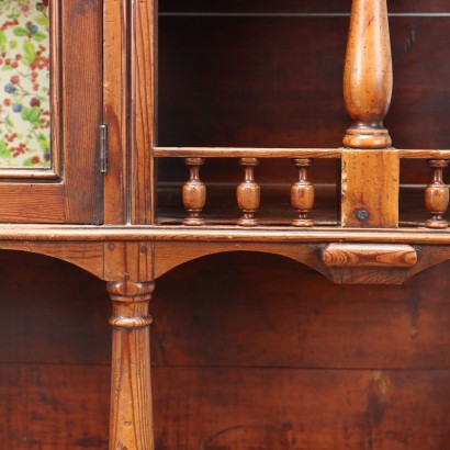 Cupboard Art Nouveau Pinewood Italy XIX Century