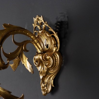 Paire d\'Appliques Style Rococo Bronze Italie XX Siècle