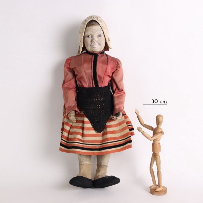 Doll Papier-Mâché Italy XX Century