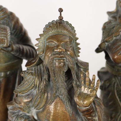 Skulpturengruppe Bronze Vietnam XX Jhd