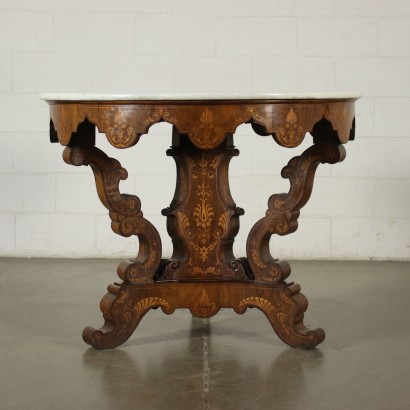 Table Charles X Walnut Italy XIX Century
