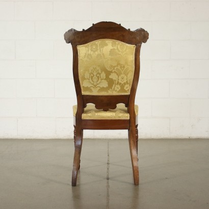 Group of 6 Chairs Charles X Walnut Italy XIX Century