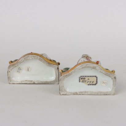 Pair of Perfume Holders Porcelain France XIX Century
