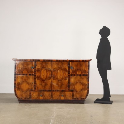 Sideboard Burl Veneer Italy 1950s